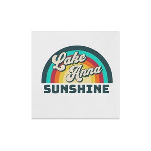 Rainbow graphic with text "Lake Anna Sunshine".
