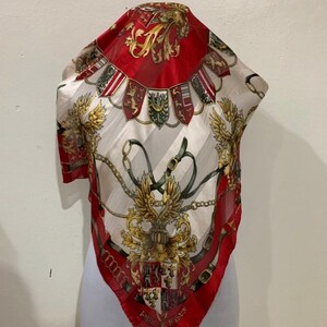 Foulard en soie vintage