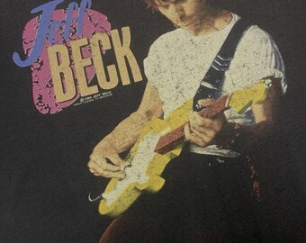 Jeff Beck Vintage Rock/concert/tour Graphic Tshirt - Etsy