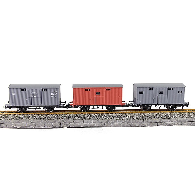 Train Railway Model HO Scale 20ft Box Car 20' Railway Etsy