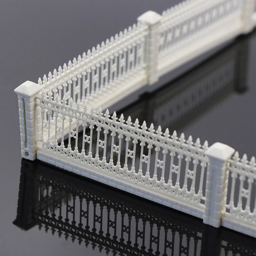 Model Train Railway HO OO Scale Detachable Balustrade Railing Fences 