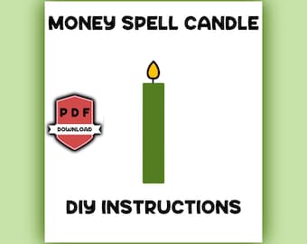 DIY Money Spell Candle (step by step instructions)