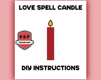 DIY Love Spell Candle (step by step instructions)