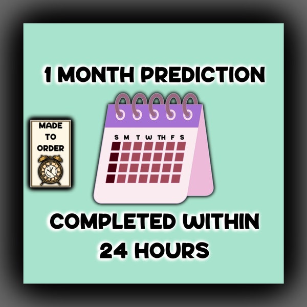 1 month prediction (Completed within 24 Hours)