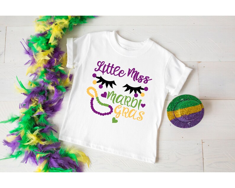 Little Miss Mardi Gras Kids Mardi Gras Shirt Toddlers Mardi Etsy