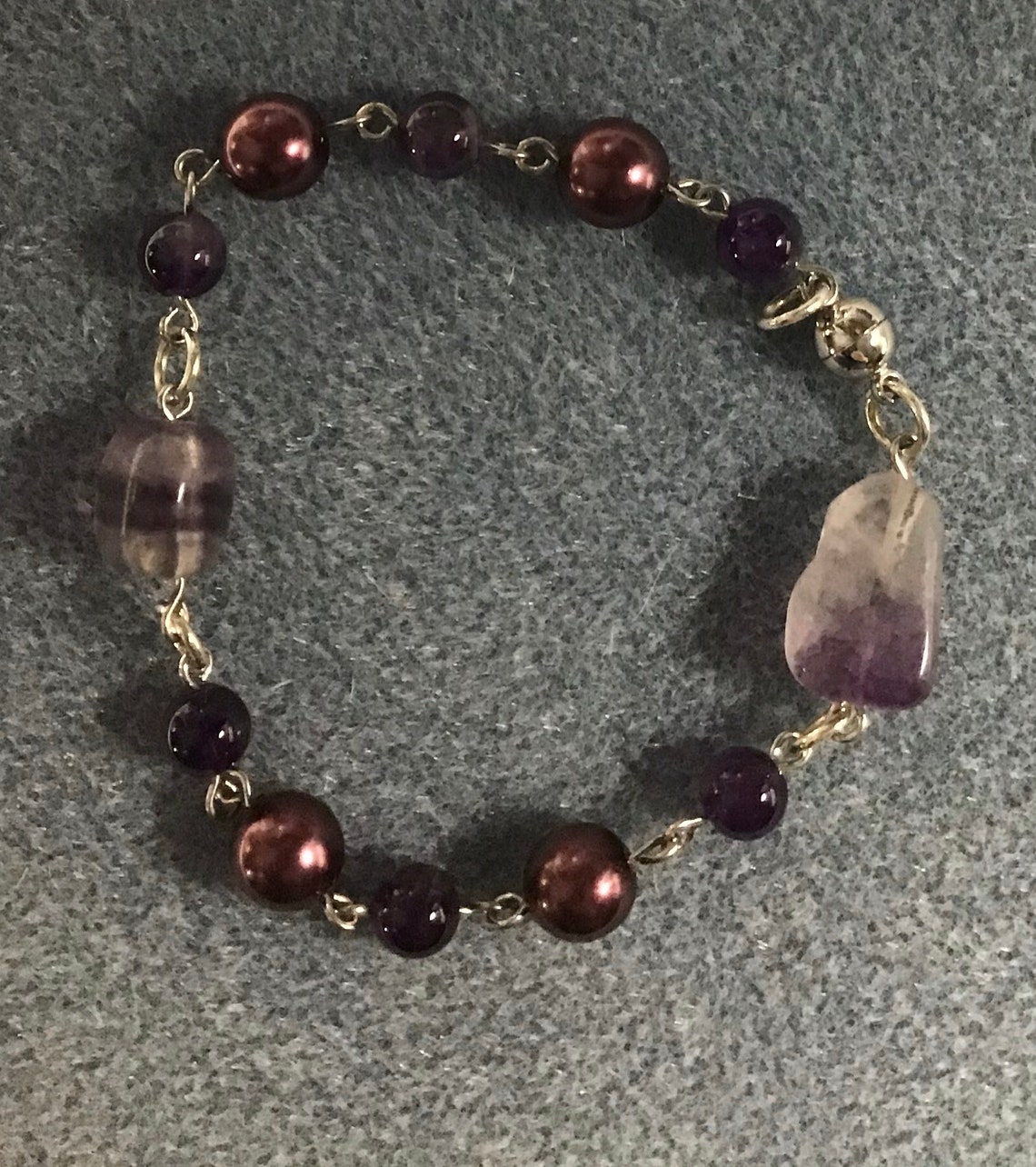 7.25 Beaded Bracelet With Magnetic Clasp | Etsy