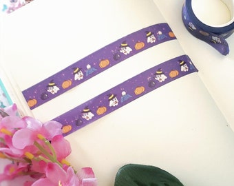 15 MM Cute Spooky Kawaii Halloween Ghost Washi Tape,Stationery Tape, Crafting Tape