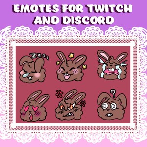 Twitch/Discord Cute Bunny Emotes