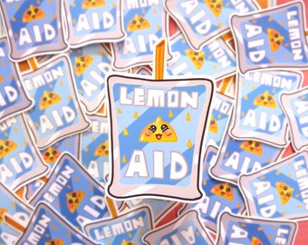 2 inch Lemon Aid Sport Drink Juice box Sticker//Waterproof sticker//Sticker Gift//Water Bottle Sticker