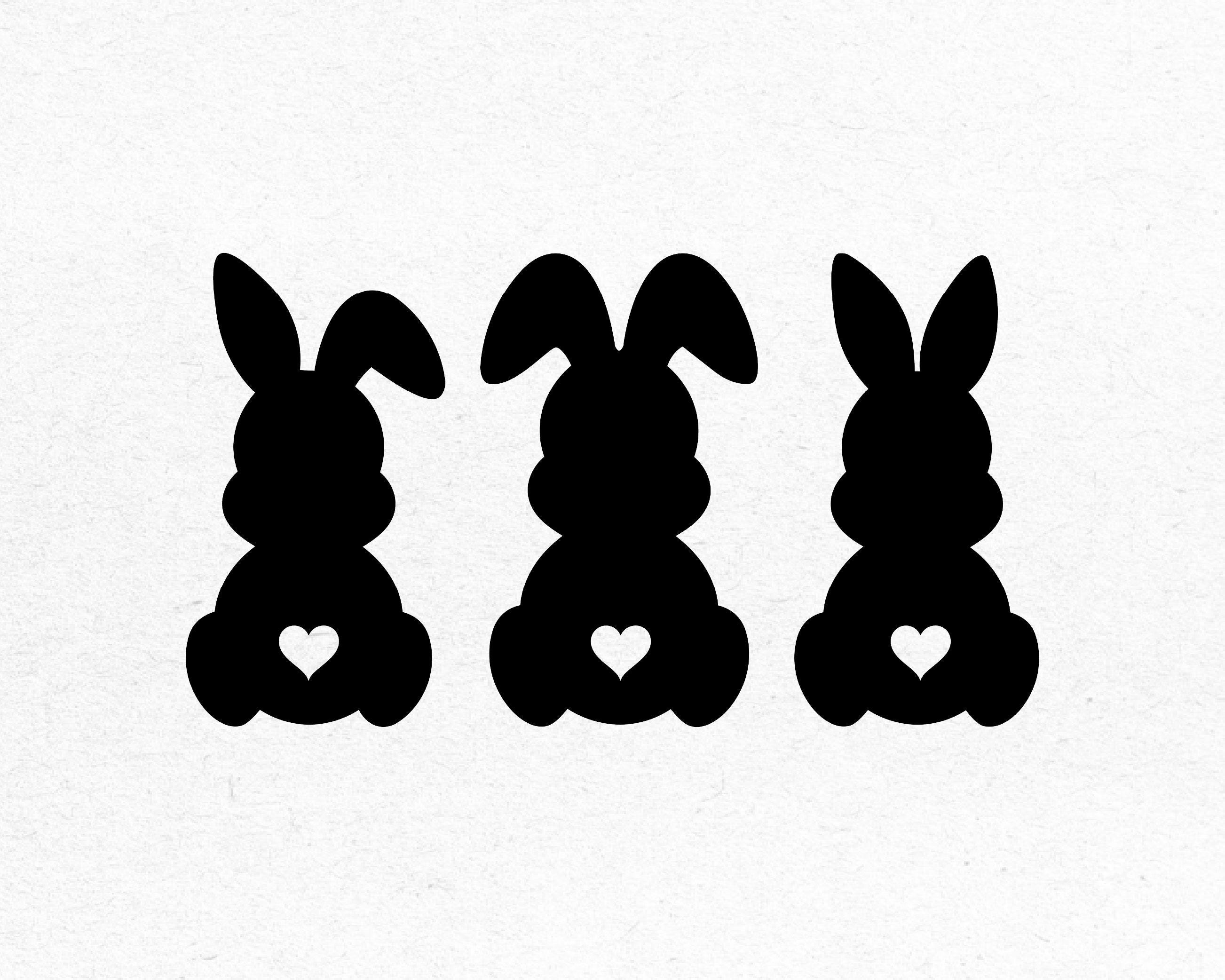 Easter Bunny Cut File Graphic. Svg Png Pdf Jpg Illustrator. Ideal for ...