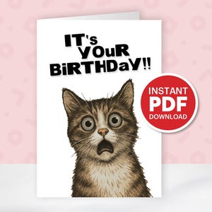 40th Birthday Card Funny Gift for Dad Greeting Card Easy Print at Home Unique Gift Ideas for Women Men Friends Spouses Dad Gift 30th 50th