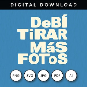 Bad Bunny Debi Tirar Mas Fotos ロゴ デジタルダウンロードファイル すべての形式 DTMF png jpg ai pdf svg グラフィックデザイン ロゴファイル プロモーション