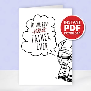 Carte de fête des pères Idées cadeaux uniques pour homme ami conjoint PDF JPG 30e 50e 60e carte 40e anniversaire drôle