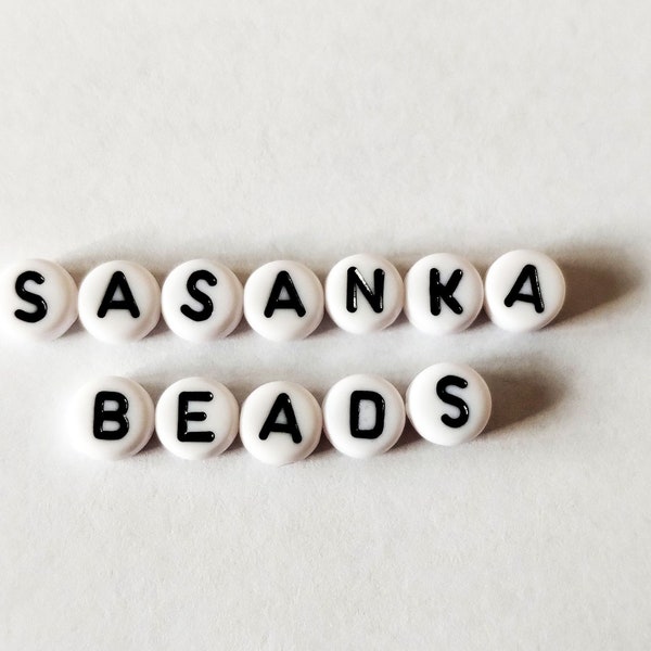 5 pc alphabet beads, create your text, individual letters, letter bead for beading, macrame jewellery making, friendship bracelets