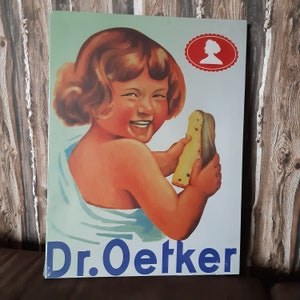 Dr. Oetker picture mural canvas picture retro