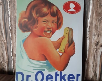 Dr. Oetker Bild Wandbild Leinwandbild retro