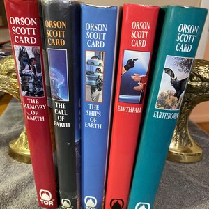 Homecoming Series 5 vol. hc, The Memory of Earth, The Call-of Earth, Earthborn,EArthfall, Ships of Earth, by Orson Scott Card,1st trade eds
