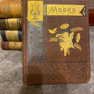 Poetical Works of Thomas Moore poetry lovers gift, poetry gift,Victorian decor