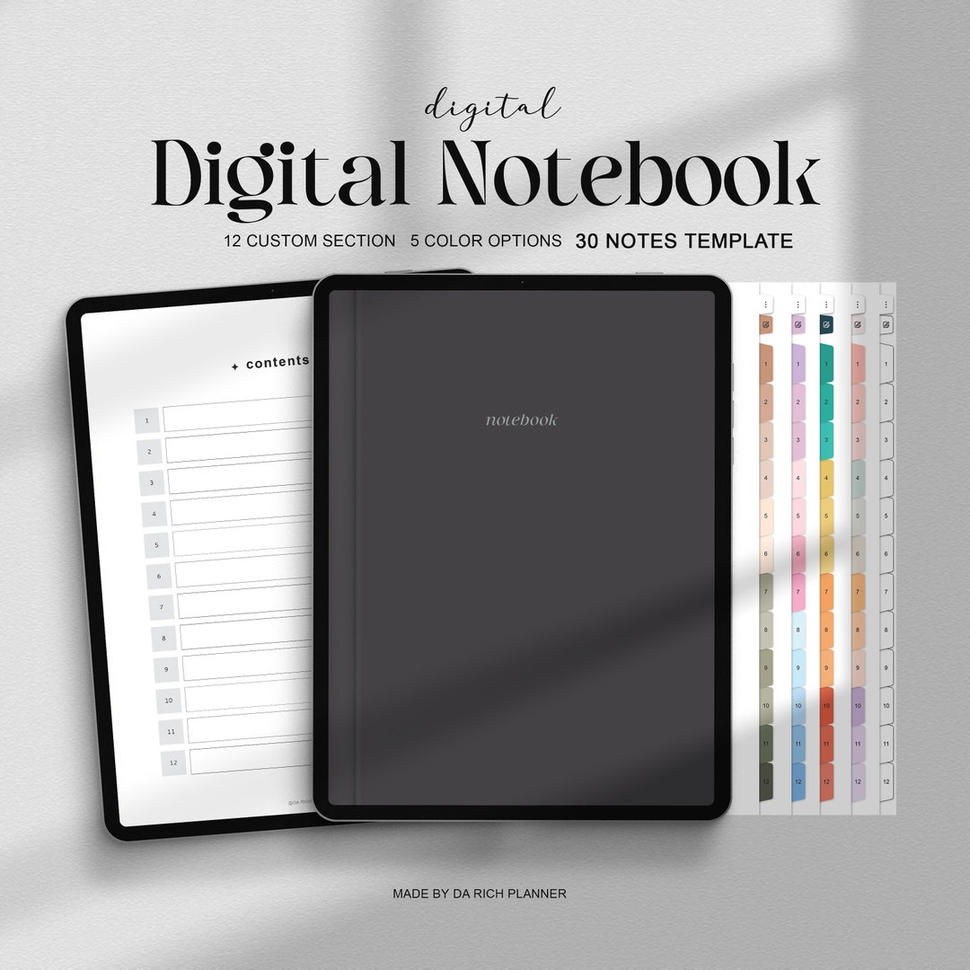 Goodnotes Digital Notebook: Student Journal With 12 Tabs (digital ...