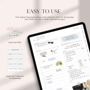 Everyday Cloud Digital Stickers Pack for Goodnote & Notability, Minimal daily stickers for digital planning, Journals stickers, PNGs