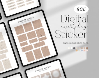 Può includere: Un set di adesivi digitali per planner con una varietà di forme e design, tra cui cerchi, quadrati, cuori, stelle e linee. Gli adesivi sono in una palette di colori beige neutra e sono perfetti per aggiungere un tocco di organizzazione e stile al tuo planner digitale.