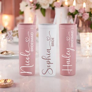 Bridesmaid Proposal Tumbler | Matte Bridesmaid Tumbler | Matte Tumbler | Personalized Tumbler | Bridesmaid Gift | Bachelorette Party Tumbler