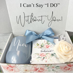 Sky Blue Bridesmaid Proposal Box 