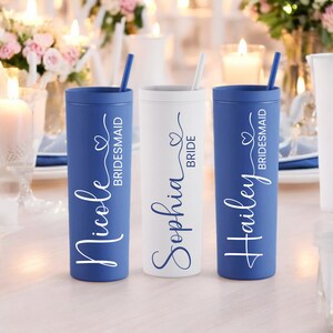 Bridesmaid Proposal Tumbler | Matte Bridesmaid Tumbler | Matte Tumbler | Personalized Tumbler | Bridesmaid Gift | Bachelorette Party Tumbler
