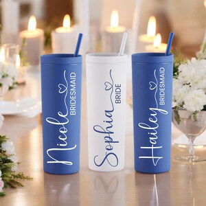 Bridesmaid Proposal Tumbler | Matte Bridesmaid Tumbler | Matte Tumbler | Personalized Tumbler | Bridesmaid Gift | Bachelorette Party Tumbler