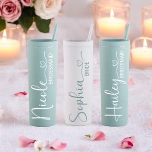 Bridesmaid Proposal Tumbler | Matte Bridesmaid Tumbler | Matte Tumbler | Personalized Tumbler | Bridesmaid Gift | Bachelorette Party Tumbler
