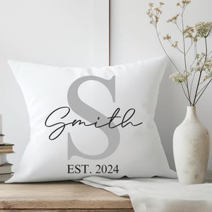 Mothers Day Gift, Personalize Pillow, Custom Family Pillow,Housewarming Gift,Personalized Family Name Pillow,Last Name Pillow,Custom Pillows