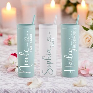 Bridesmaid Proposal Tumbler | Matte Bridesmaid Tumbler | Matte Tumbler | Personalized Tumbler | Bridesmaid Gift | Bachelorette Party Tumbler