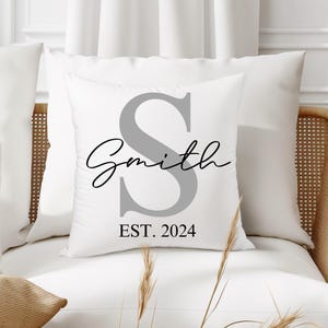 Mothers Day Gift, Personalize Pillow, Custom Family Pillow,Housewarming Gift,Personalized Family Name Pillow,Last Name Pillow,Custom Pillows