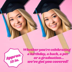 Gesicht auf einem Stick Big Head Cutouts Fat Head Bachelorette Fotoautomaten Requisiten, Bach Gastgeschenke, Abschluss Geburtstagsfeier Bachelorette großen Kopf