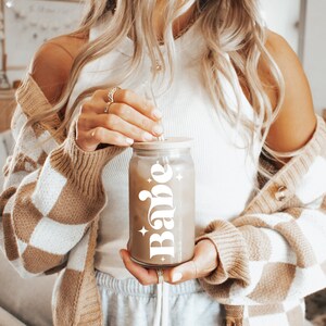 Wifey Cup Iced Coffee Cup Wifey Mug Glass Cup with Lid Straw Future Mrs Engagement Bridal Shower Gift for Bride to Be