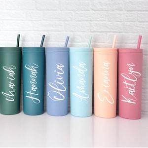 Bridesmaid Proposal Tumbler, Girls trip gifts • Matte Tumbler • Personalized Tumbler • Bridesmaid Gift • Bachelorette Party  gift for her
