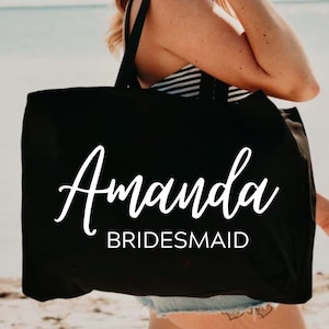 Bridesmaid Tote Bags, Maid of Honor Tote, Personalized Bridesmaid Bags, Bridal Party Bridesmaid Gifts