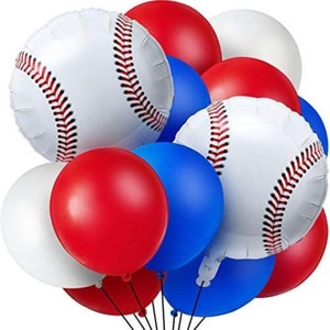 18&quot; Baseball Balloon Foil Mylar Balloon, Sports Themed Party, Baseball Party, Sports Party Themed, Sports Party, Baseball Team Party Balloon