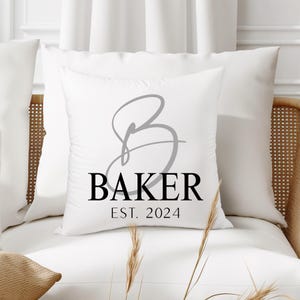 Mothers Day Gift, Personalize Pillow, Custom Family Pillow,Housewarming Gift,Personalized Family Name Pillow,Last Name Pillow,Custom Pillows