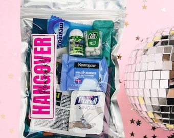 Hangover Kit | Self Care Kit | Recovery Kit | Party Favor for Bachelorette Party, Weddings, Girls Trip, and Birthdays