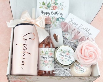 Best Friend Birthday Gifts for her Sister Birthday Gift Box Birthday Candle Spa Gift Set Birthday box for her Mom Birthday Gift Box