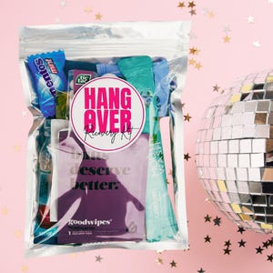 Kit per i postumi della sbornia / Kit per la cura di sé / Kit di recupero / Bomboniere per addii al nubilato, matrimoni, viaggi tra ragazze e compleanni