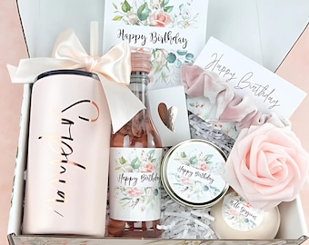 Best Friend Birthday Gifts for her Sister Birthday Gift Box Birthday Candle Spa Gift Set Birthday box for her Mom Birthday Gift Box