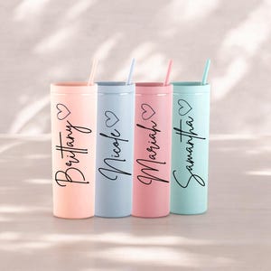 Bridesmaid Proposal Tumbler | Matte Bridesmaid Tumbler | Matte Tumbler | Personalized Tumbler | Bridesmaid Gift | Bachelorette Party Tumbler