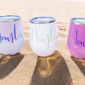 Personalized Wine Tumbler, Bridesmaid Gift, Bridesmaid Proposal, Personalized Wine Glass, Custom Wine Glass, Wine Tumbler