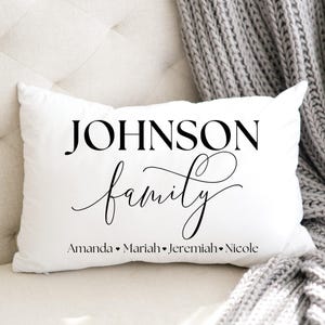 Mothers Day Gift, Personalize Pillow, Custom Family Pillow,Housewarming Gift,Personalized Family Name Pillow,Last Name Pillow,Custom Pillows