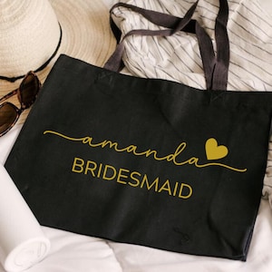 Bridesmaid Tote Bags, Maid of Honor Tote, Personalized Bridesmaid Bags, Bridal Party Bridesmaid Gifts
