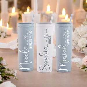 Bridesmaid Proposal Tumbler | Matte Bridesmaid Tumbler | Matte Tumbler | Personalized Tumbler | Bridesmaid Gift | Bachelorette Party Tumbler