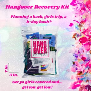 Kit per i postumi della sbornia / Kit per la cura di sé / Kit di recupero / Bomboniere per addii al nubilato, matrimoni, viaggi tra ragazze e compleanni