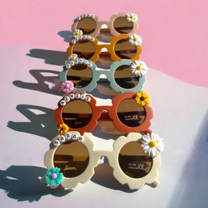 Flower Sunglasses,Flower Girl,Baby Girl Personalized Birthday Gift,Floral Daisy Girls Personalized Name Sunglasses Kids Gift,kids sunglasses